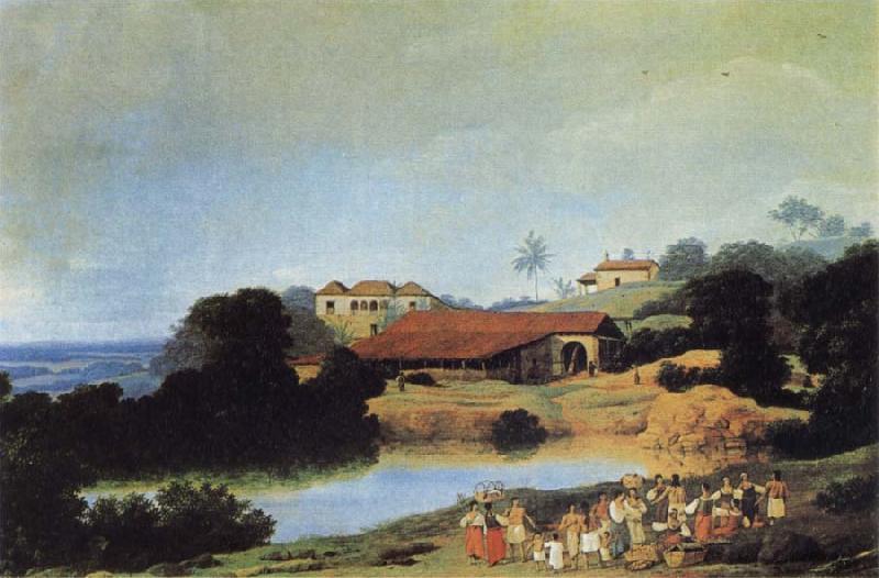 Frans Post Hacienda oil painting image